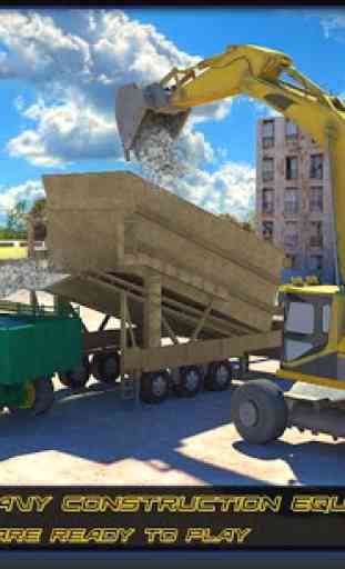 Concrete Excavator Tractor Sim 4