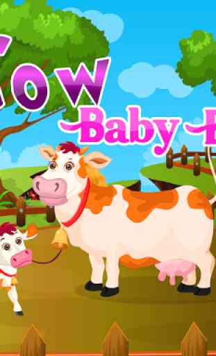 Vache jeux naissance d'animaux 1