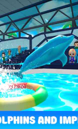 Aquarium Dolphin Show 3D 3