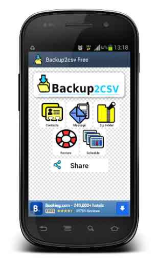 Backup2CSV Free Backup To CSV 1
