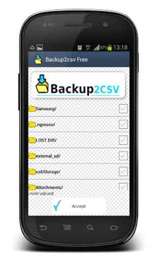 Backup2CSV Free Backup To CSV 2
