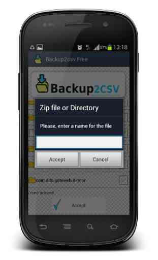 Backup2CSV Free Backup To CSV 3