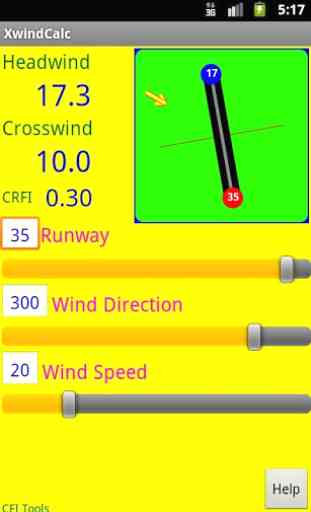 CFI Tools Crosswind Calculator 2