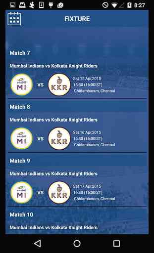 Cricket IPL 2015 2