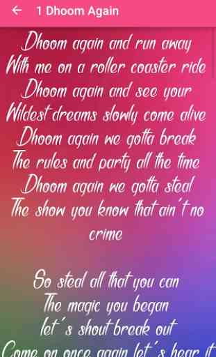 Dhoom 2 Songs Lyrics 3