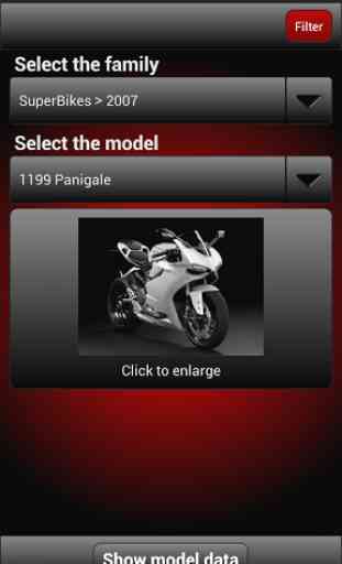 Ducati bikes catalog: Ducapp 2