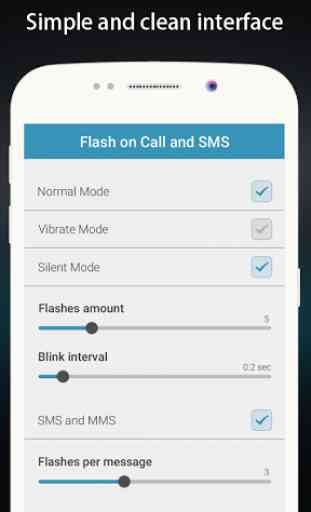Flash alerts on Call and SMS 2