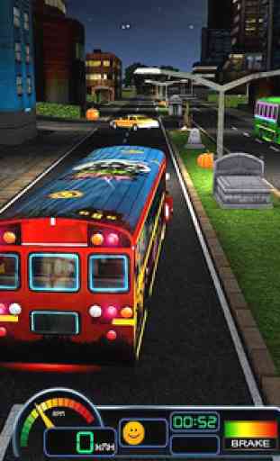 Halloween Party Bus Driver 3D 2