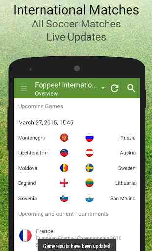 International Soccer Matches 1