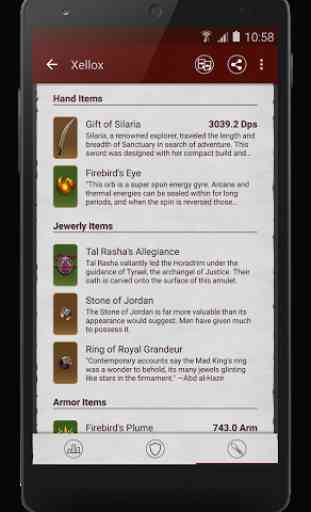 Mobile Dashboard for Diablo 3 3