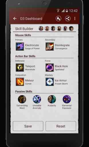 Mobile Dashboard for Diablo 3 4