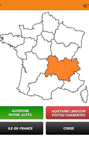 Régions de France - Quiz 1