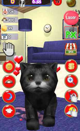 Sans-abri chat, animal virtuel 4