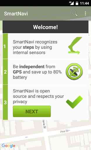 SmartNavi Navigation pédestre 1