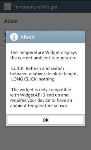 Temperature Widget Sony SW2 2