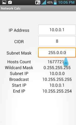 Calculateur d'IP de réseau 2