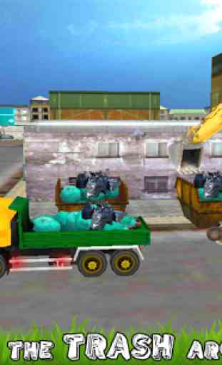 City Excavator Garbage Truck 1