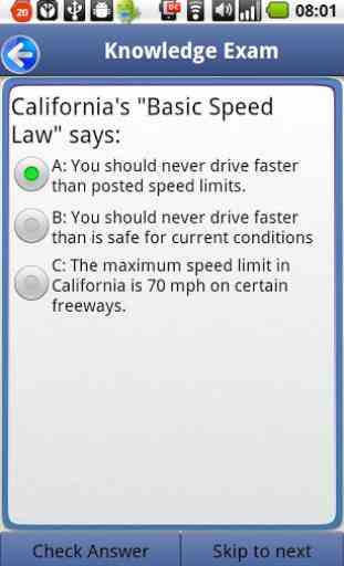 Driver License Test CA 2