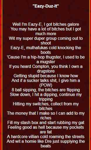 Eazy-E Lyrics & Songs 3