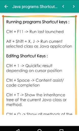 Eclipse Shortcut Keys 4