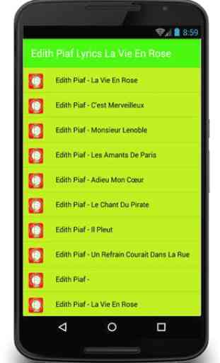 Edith Piaf Lyrics La Foule 2