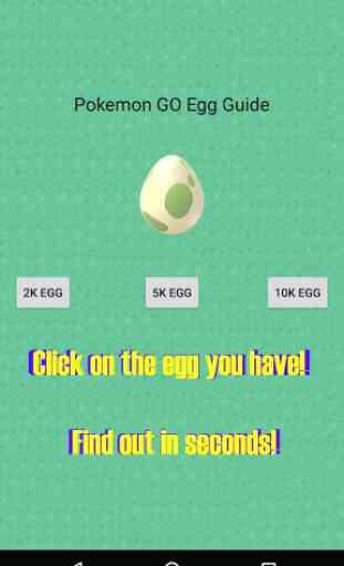 Egg Guide for Pokemon GO 2