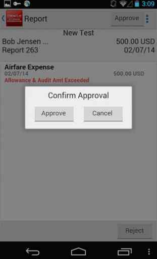 Expense Approval for JDE E1 3