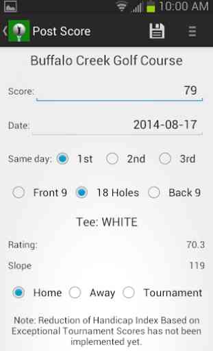 Golf Handicap Calculator Free 2