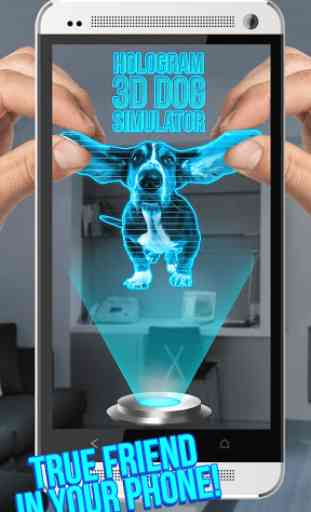 Hologramme 3D Dog Simulator 2
