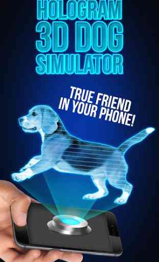 Hologramme 3D Dog Simulator 3