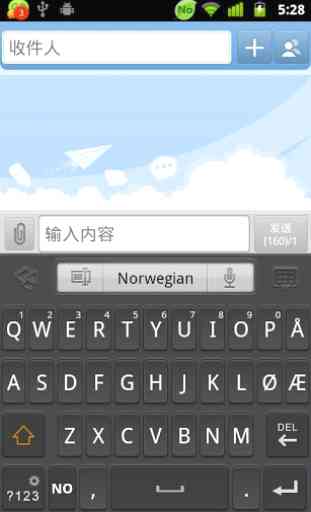 Norwegian for GO Keyboard 4