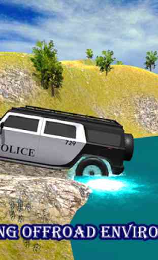 Offroad Police Jeep conduite 2