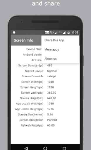 Screen Size / Info / Dpi 2