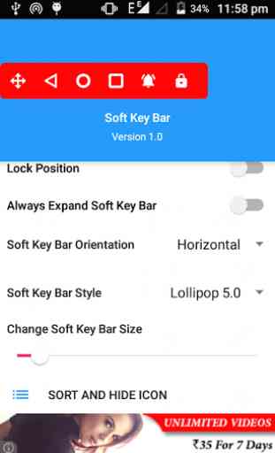 Soft Key / Navigation bar 4