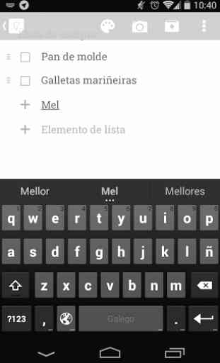 Teclado Galego Android 3