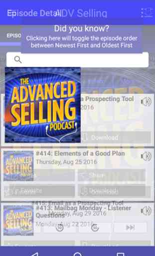 Advanced Selling Podcast 1