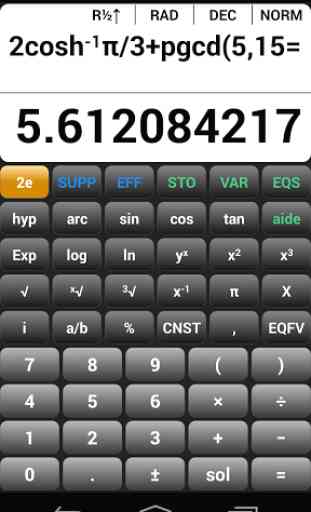 Calculatrice scientifique EQ7 1