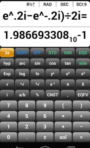 Calculatrice scientifique EQ7 4