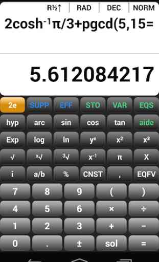 Calculatrice scientifique EQ7A 1