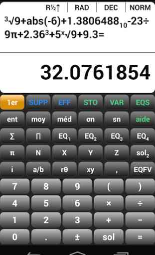 Calculatrice scientifique EQ7A 3