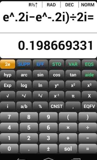 Calculatrice scientifique EQ7A 4