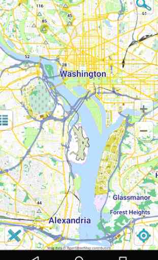 Carte de Washington hors-ligne 1