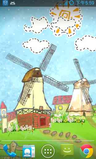 Cartoon prairies moulin FLW 1