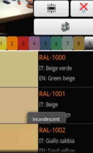 Color detector for RAL 3