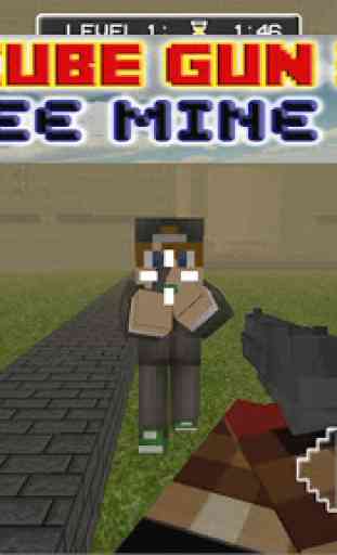 Cube Gun 3d - Free Mine FPS 1