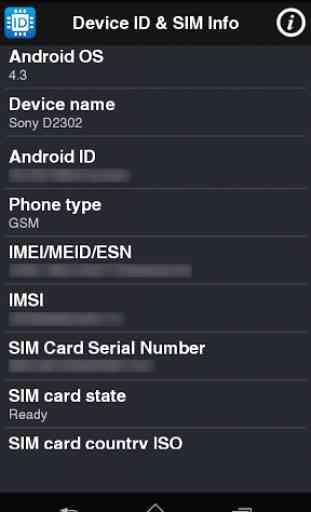 Device ID & Info SIM 2
