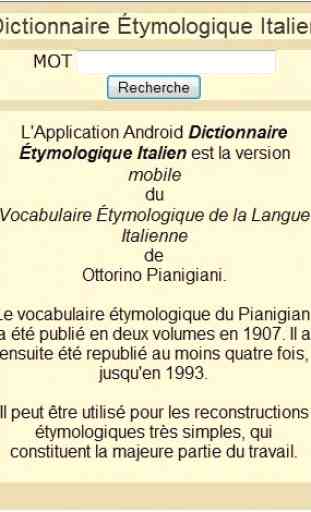 Dictionnaire étymologique 1