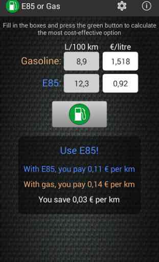 E85 or Gas Free 2