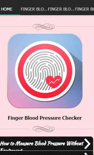 Finger Blood Pressure Checker 1