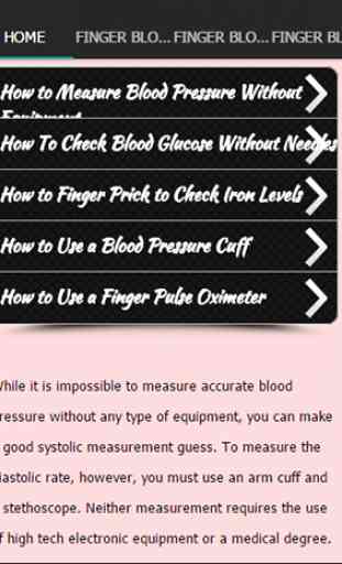 Finger Blood Pressure Checker 2